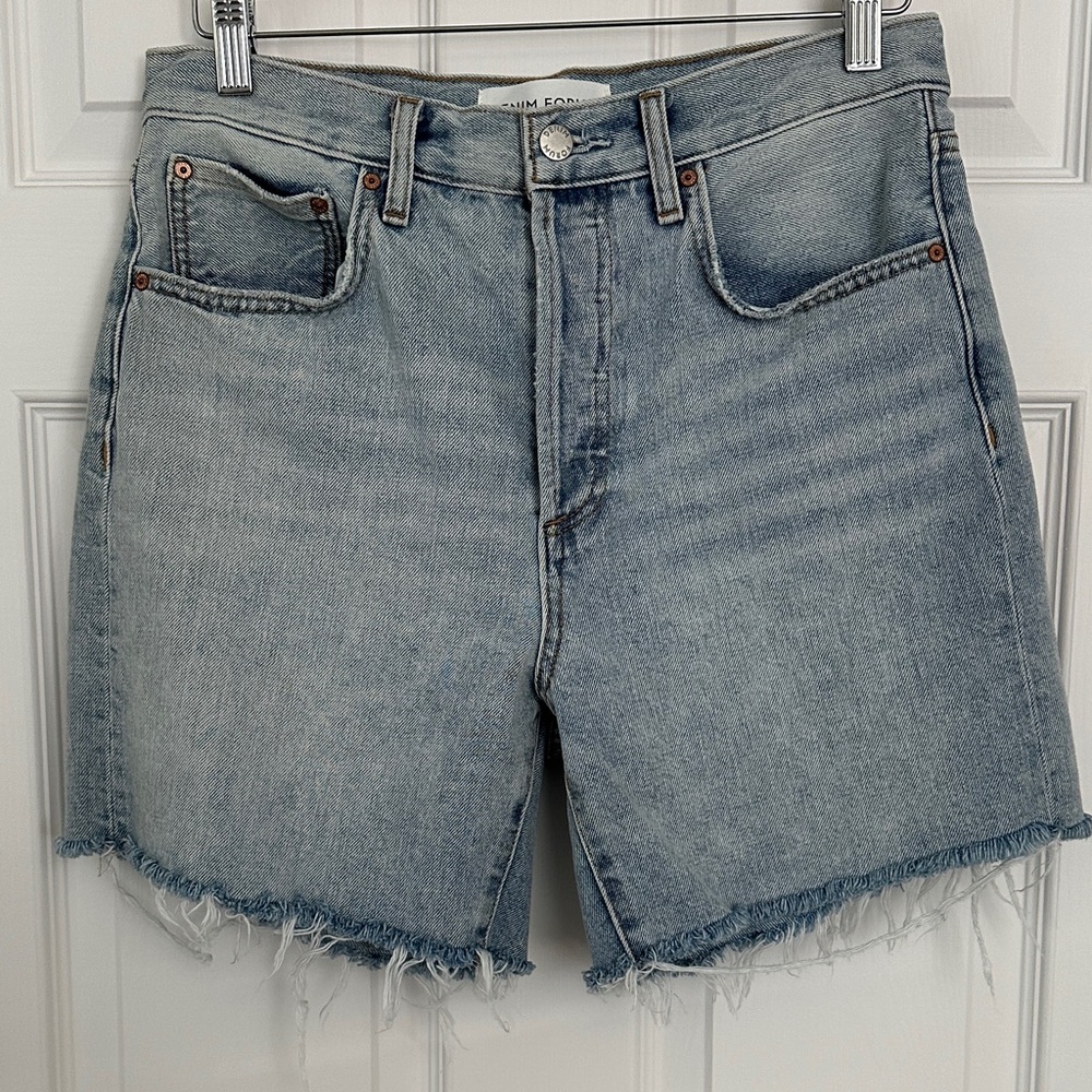 Aritzia Denim Forum Yoko High Rise Shorts